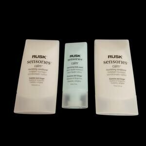 RUSK Sensories Calm Guarana & Ginger Conditioner & Body Wash Travel Lot